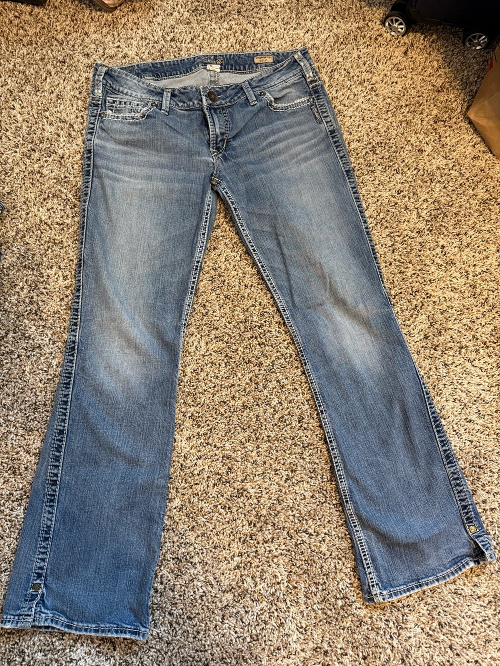 Silver denim boot cut jeans size 31